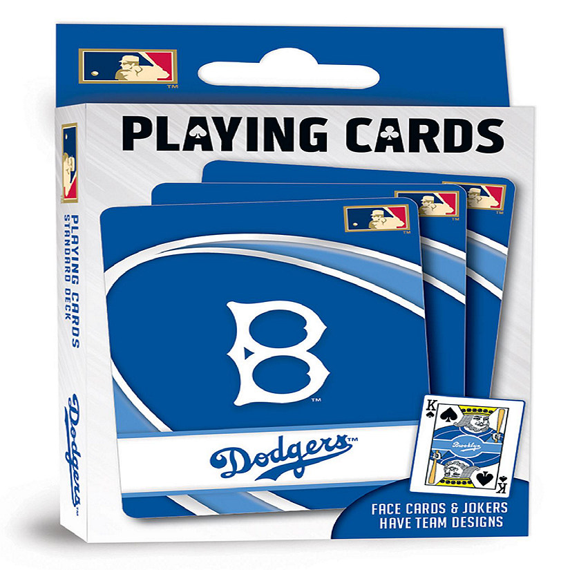 Officially Licensed MLB Brooklyn Dodgers Playing Cards - 54 Card Deck Image