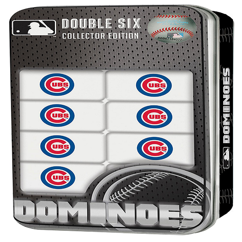 Officially Licensed MLB Chicago Cubs 28 Piece Dominoes Game Image
