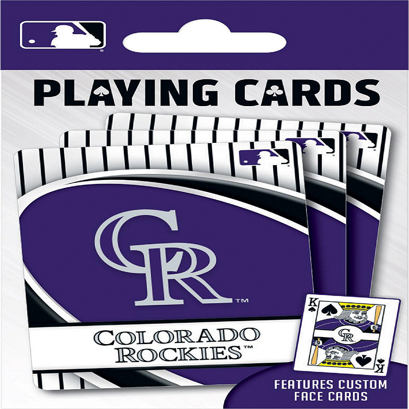 Officially Licensed MLB Colorado Rockies Playing Cards - 54 Card Deck Image