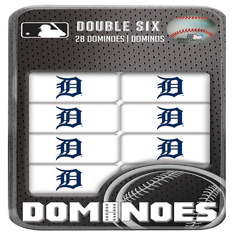 Officially Licensed MLB Detroit Tigers 28 Piece Dominoes Game Image