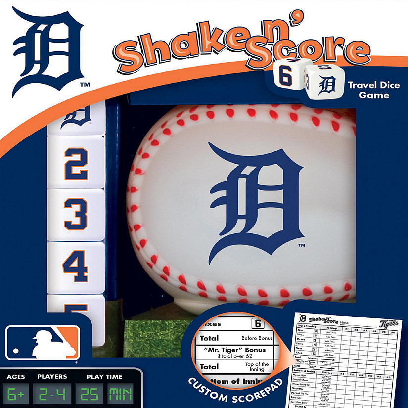 Officially Licensed MLB Detroit Tigers Shake N Score Dice Game Image