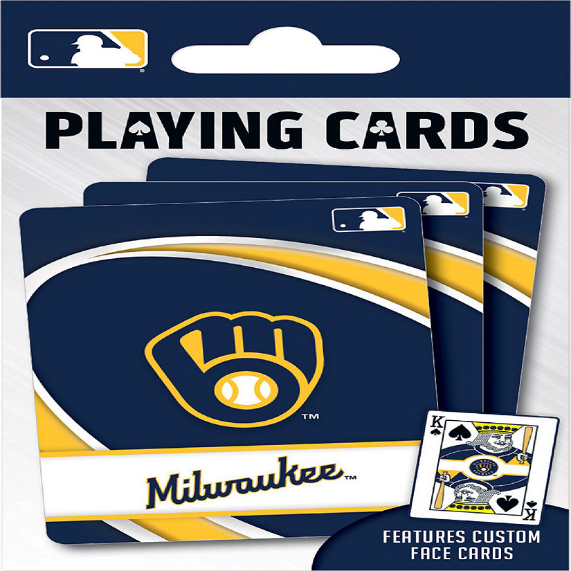 Officially Licensed MLB Milwaukee Brewers Playing Cards - 54 Card Deck Image