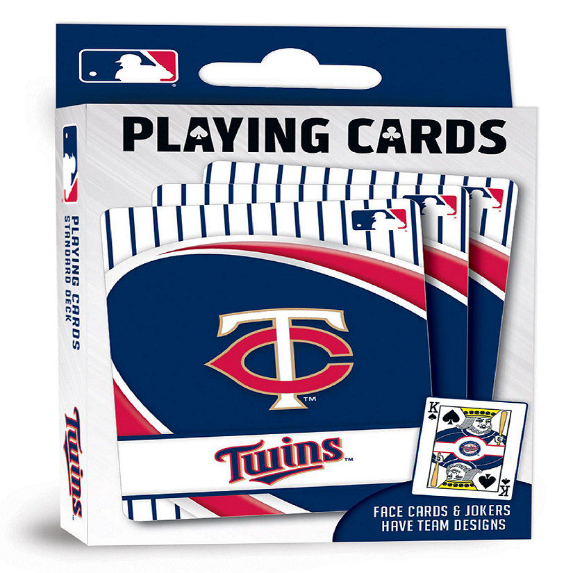 Officially Licensed MLB Minnesota Twins Playing Cards - 54 Card Deck Image