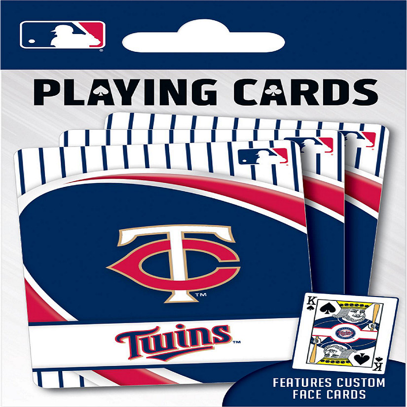 Officially Licensed MLB Minnesota Twins Playing Cards - 54 Card Deck Image
