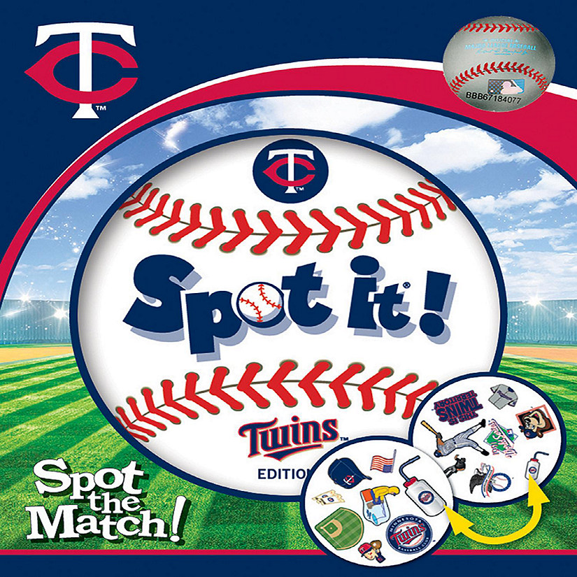 Officially licensed MLB Minnesota Twins Spot It Game Image