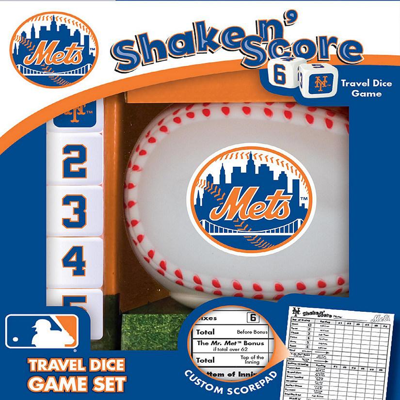 Officially Licensed MLB New York Mets Shake N Score Dice Game Image