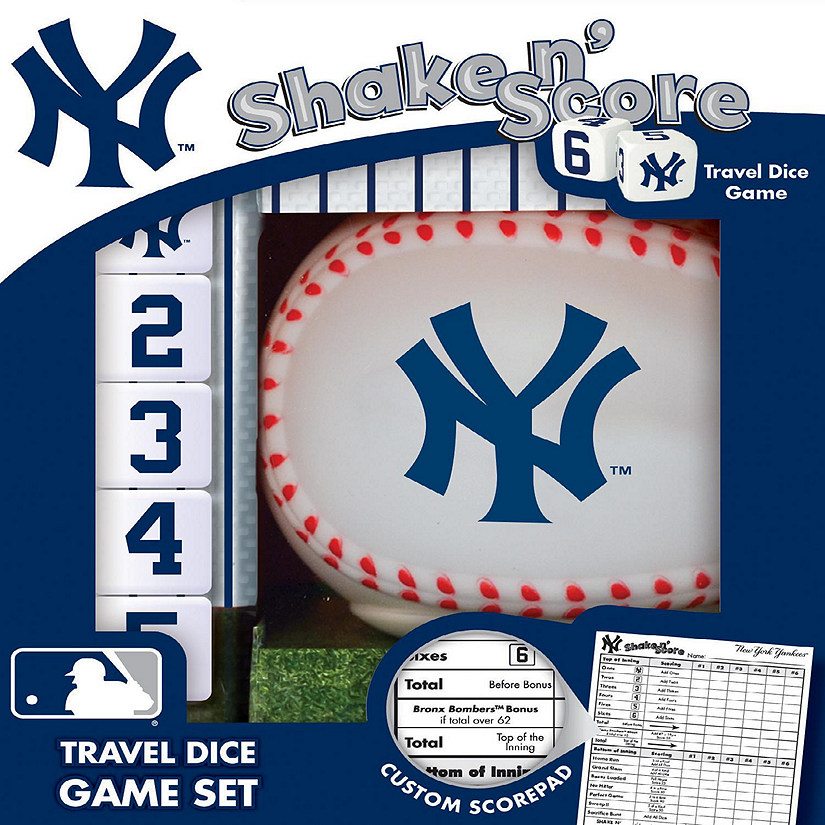 Officially Licensed MLB New York Yankees Shake N Score Dice Game Image