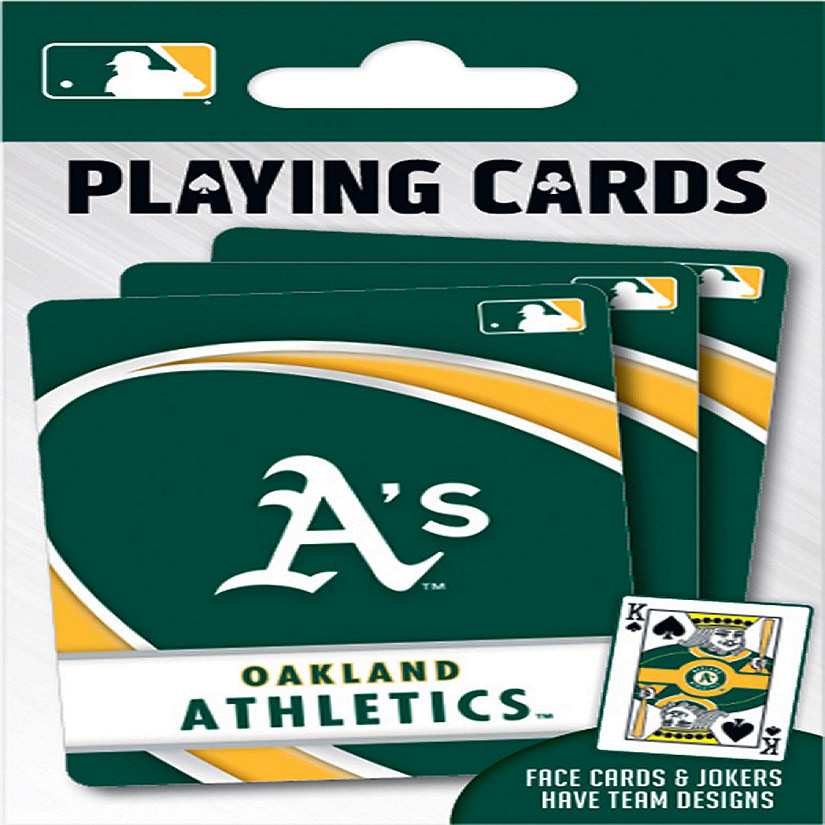 Officially Licensed MLB Oakland Athletics Playing Cards - 54 Card Deck Image