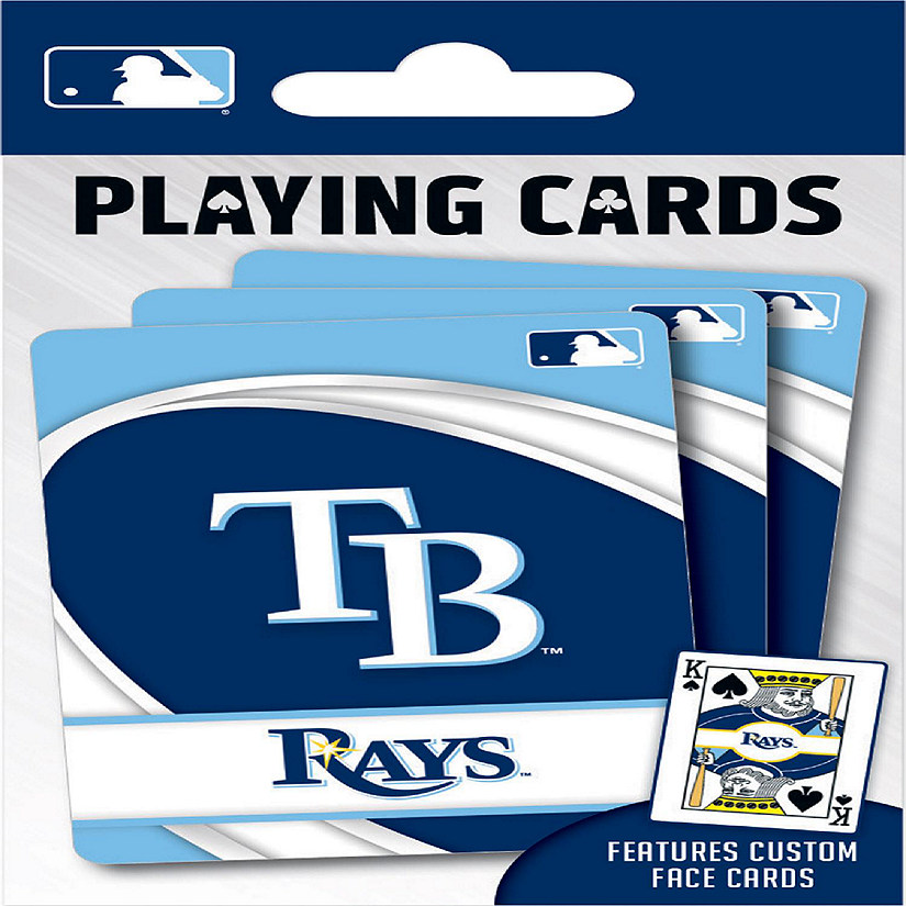 Officially Licensed MLB Tampa Bay Rays Playing Cards - 54 Card Deck Image