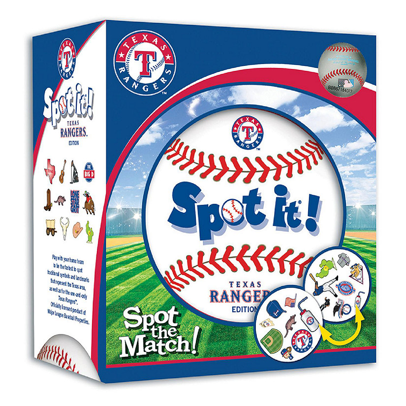 Officially licensed MLB Texas Rangers Spot It Game Image