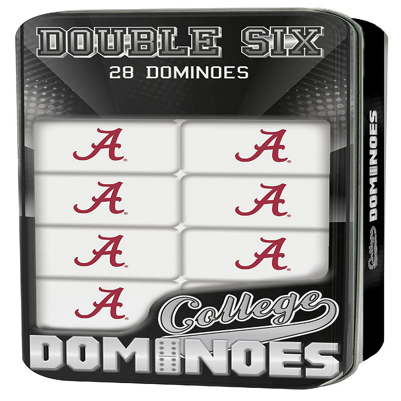 Officially Licensed NCAA Alabama Crimson Tide 28 Piece Dominoes Game Image