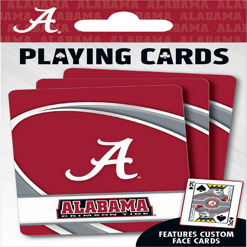 Officially Licensed NCAA Alabama Crimson Tide Playing Cards - 54 Card Deck Image