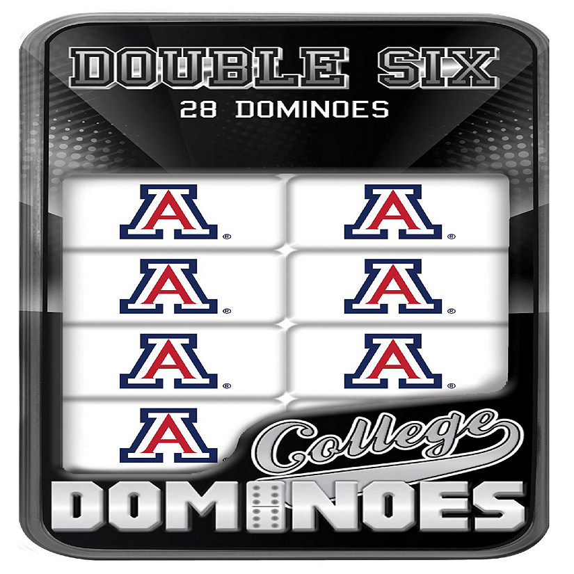Officially Licensed NCAA Arizona Wildcats 28 Piece Dominoes Game Image