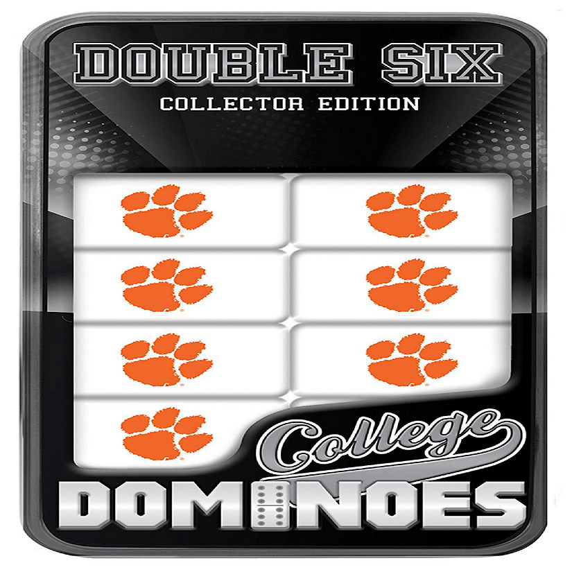Officially Licensed NCAA Clemson Tigers 28 Piece Dominoes Game Image