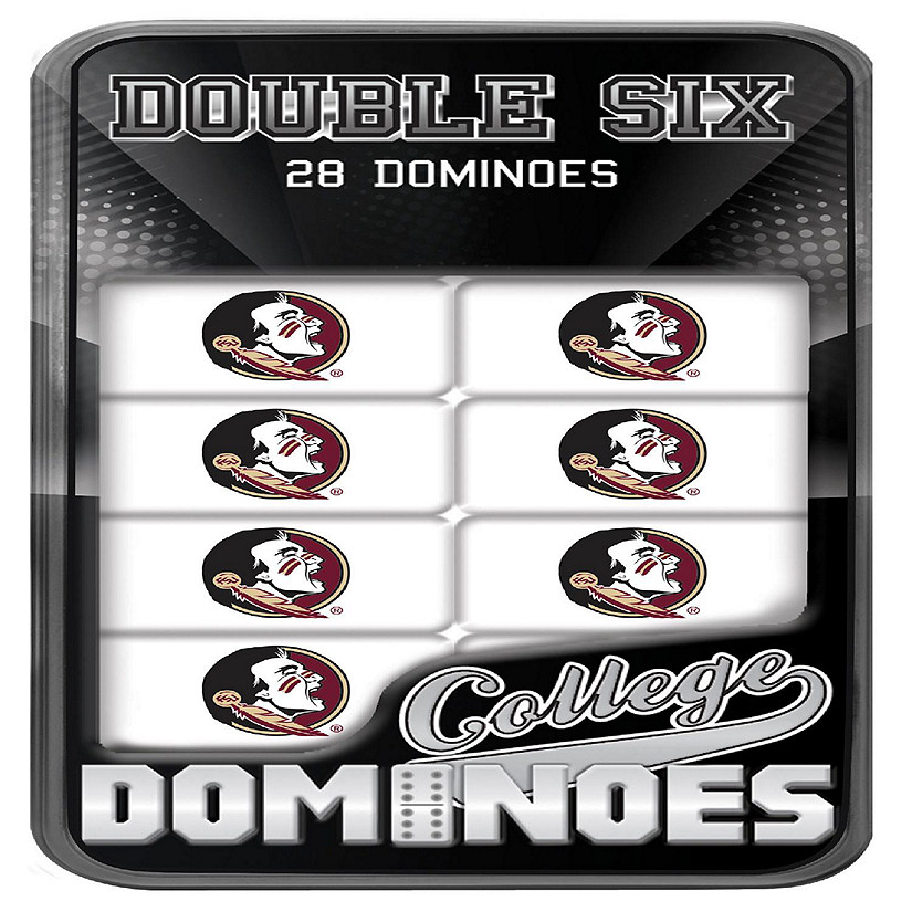 Officially Licensed NCAA Florida State Seminoles 28 Piece Dominoes Game Image