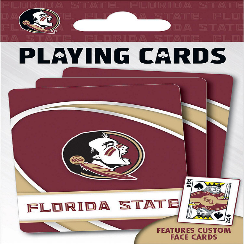 Officially Licensed NCAA Florida State Seminoles Playing Cards - 54 Card Deck Image