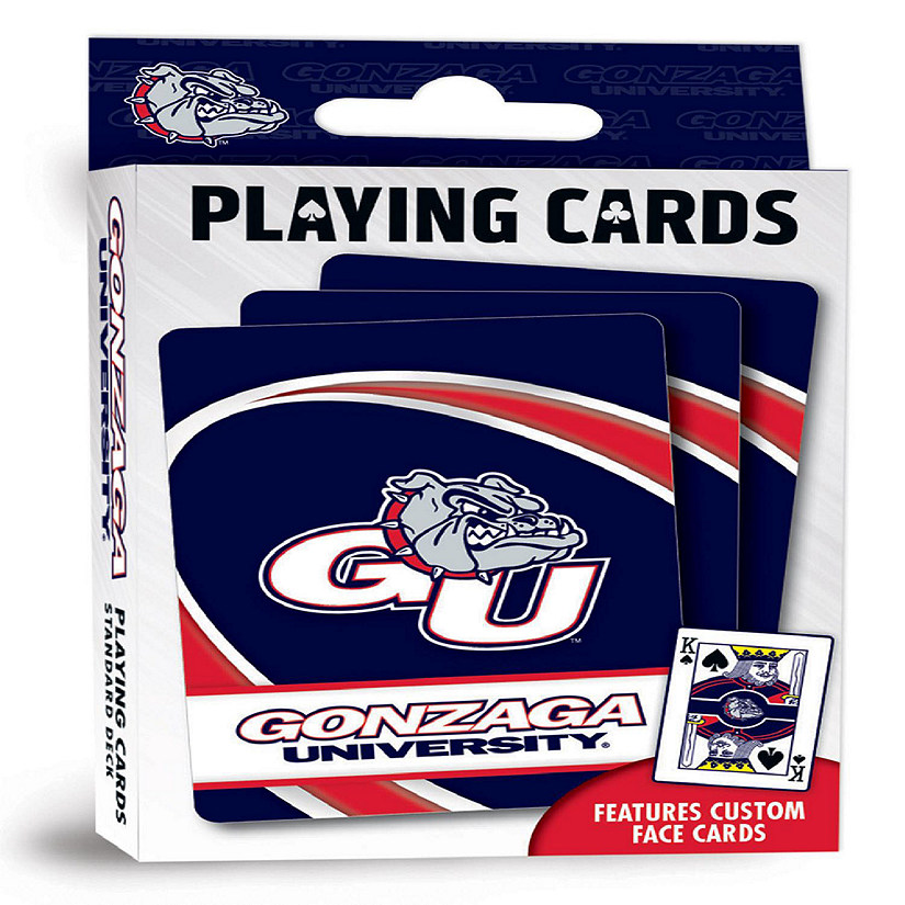 Officially Licensed NCAA Gonzaga Bulldogs Playing Cards - 54 Card Deck Image