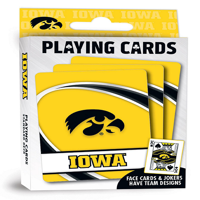 Officially Licensed NCAA Iowa Hawkeyes Playing Cards - 54 Card Deck Image