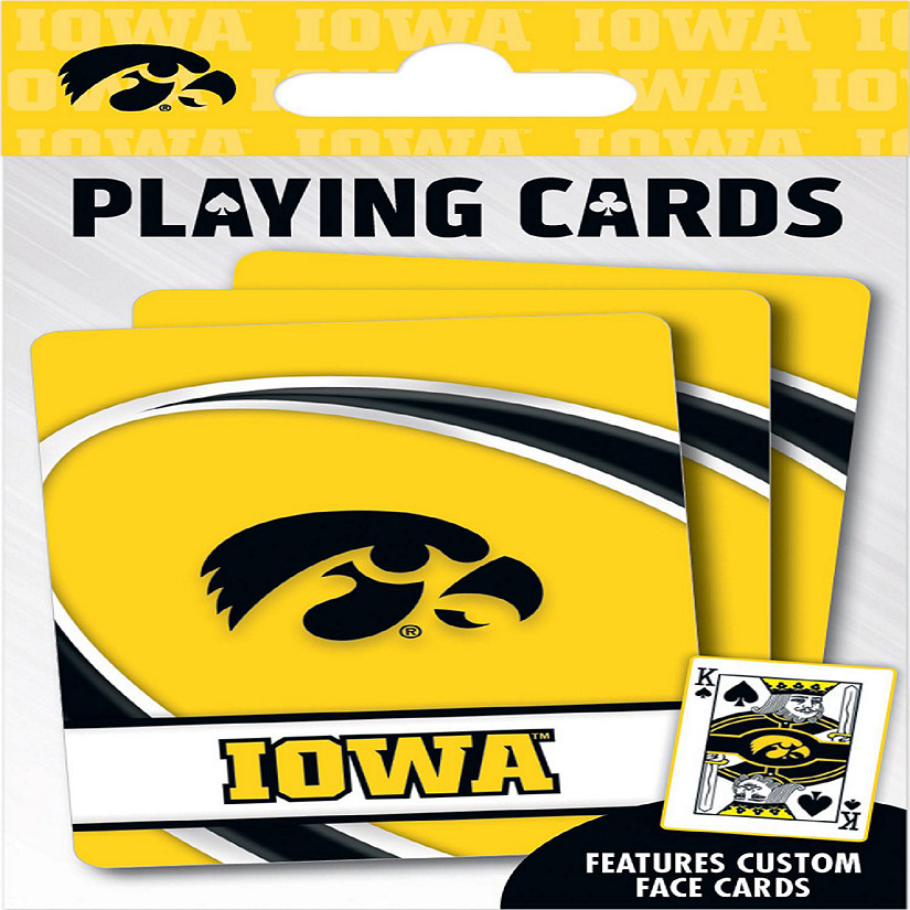 Officially Licensed NCAA Iowa Hawkeyes Playing Cards - 54 Card Deck Image