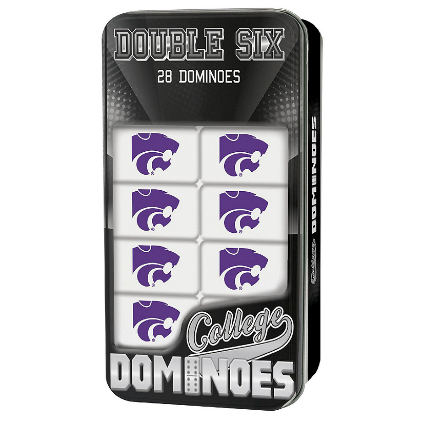 Officially Licensed NCAA Kansas State Wildcats 28 Piece Dominoes Game Image