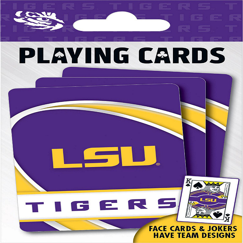 Officially Licensed NCAA LSU Tigers Playing Cards - 54 Card Deck Image