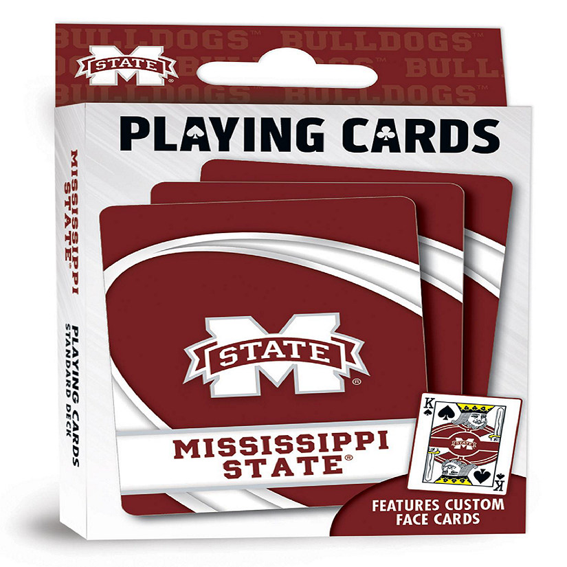 Officially Licensed NCAA Mississippi State Bulldogs Playing Cards - 54 Card Deck Image