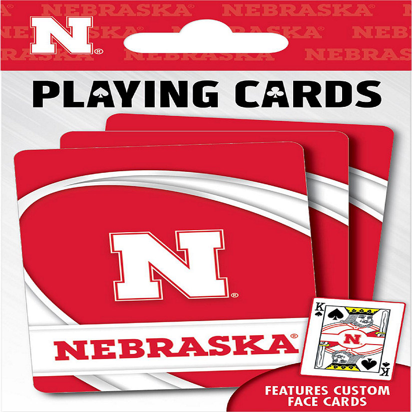 Officially Licensed NCAA Nebraska Cornhuskers Playing Cards - 54 Card Deck Image