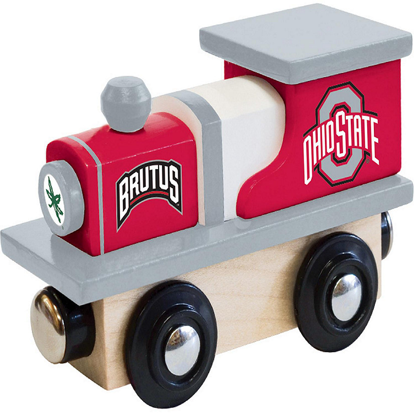 Officially Licensed NCAA Ohio State Buckeyes Wooden Toy Train Engine For Kids Image
