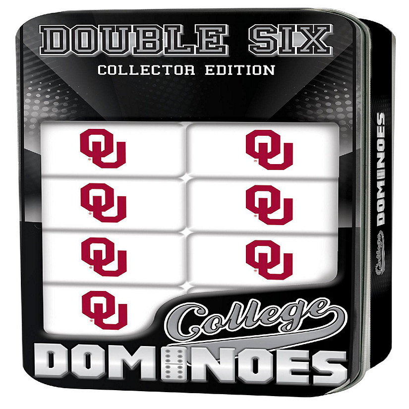 Officially Licensed NCAA Oklahoma Sooners 28 Piece Dominoes Game Image