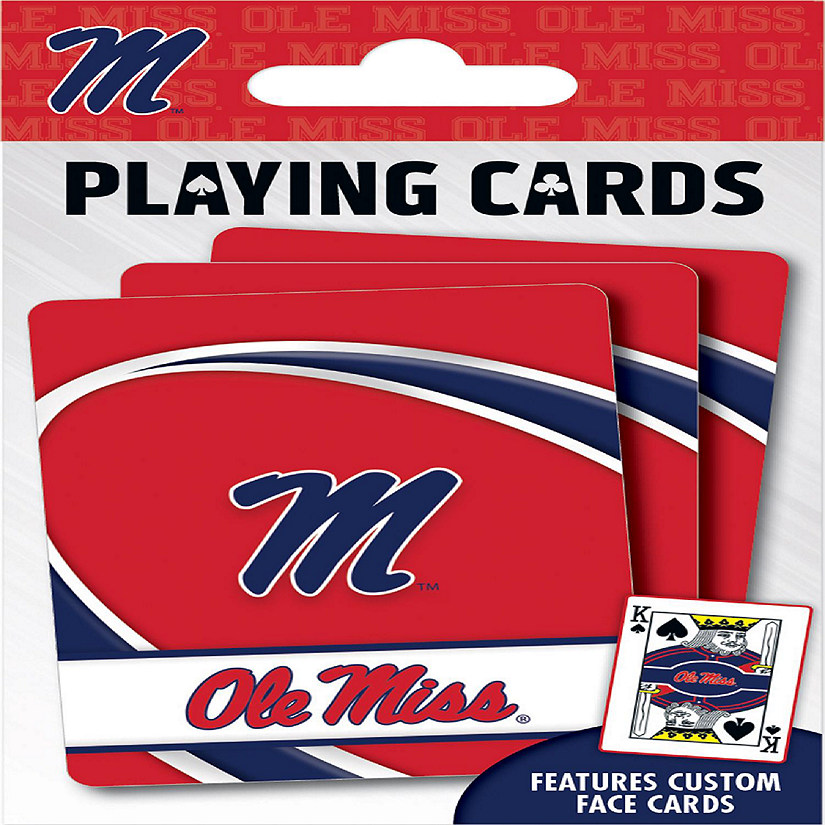 Officially Licensed NCAA Ole Miss Rebels Playing Cards - 54 Card Deck Image