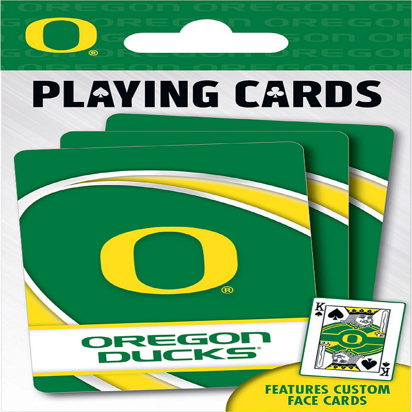 Officially Licensed NCAA Oregon Ducks Playing Cards - 54 Card Deck Image