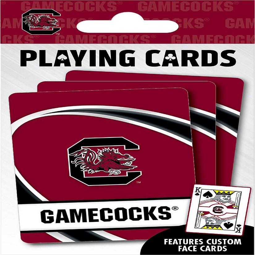 Officially Licensed NCAA South Carolina Gamecocks Playing Cards - 54 Card Deck Image