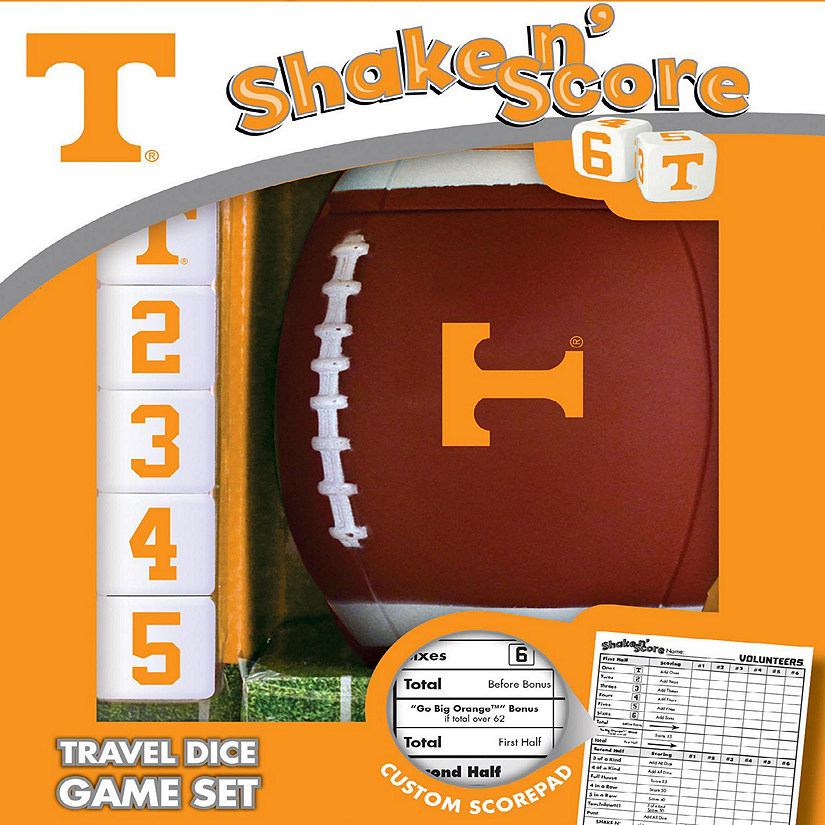 Officially Licensed NCAA Tennessee Volunteers Shake N Score Dice Game Image
