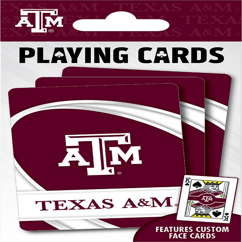 Officially Licensed NCAA Texas A&M Aggies Playing Cards - 54 Card Deck Image