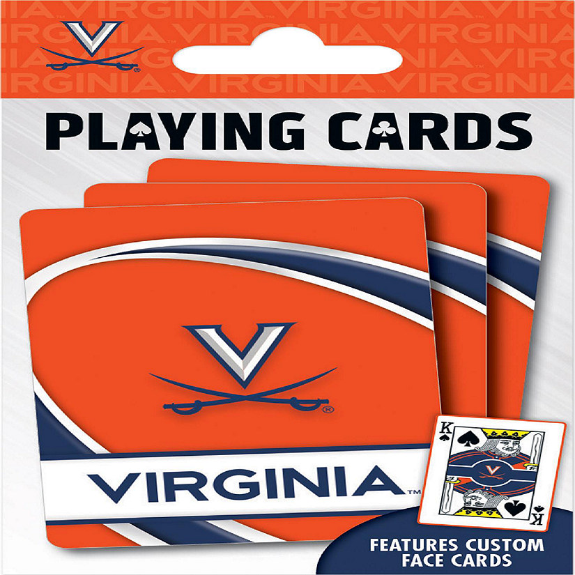 Officially Licensed NCAA Virginia Cavaliers Playing Cards - 54 Card Deck Image