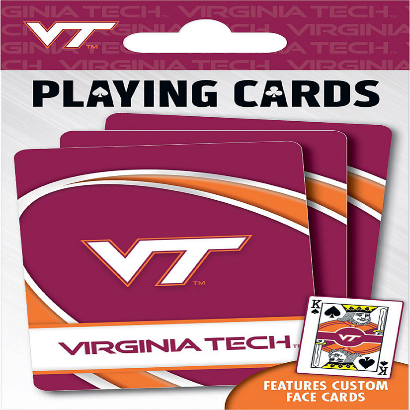 Officially Licensed NCAA Virginia Tech Hokies Playing Cards - 54 Card Deck Image