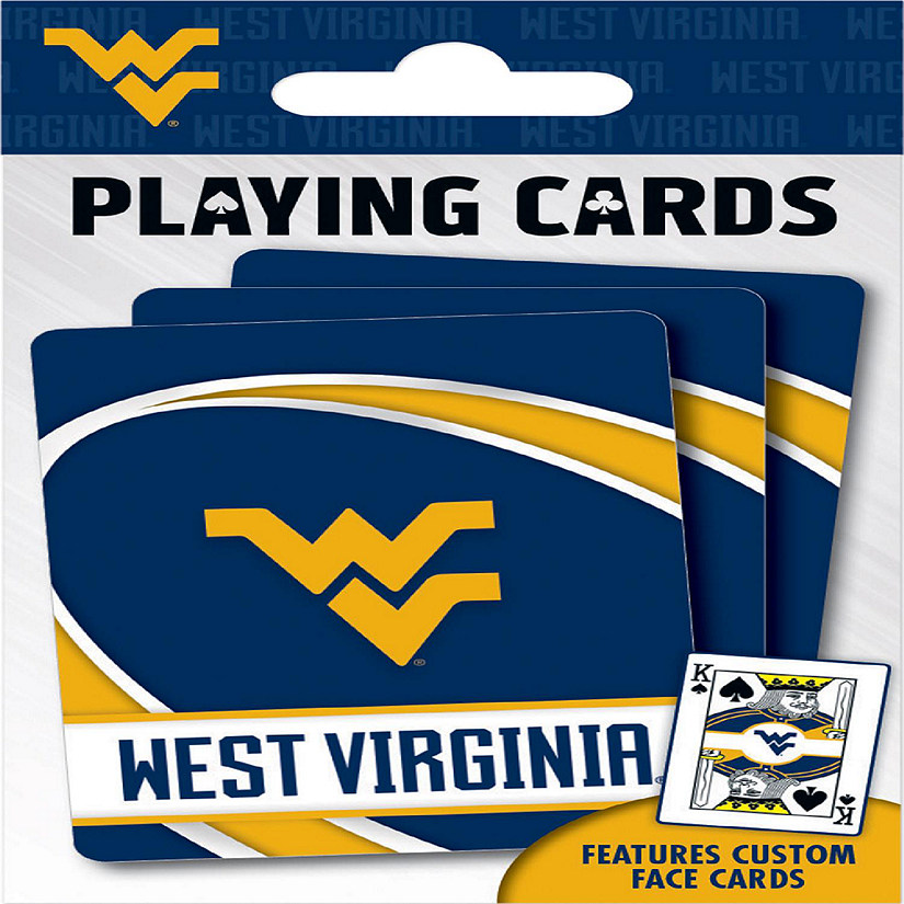 Officially Licensed NCAA West Virginia Mountaineers Playing Cards - 54 Card Deck Image