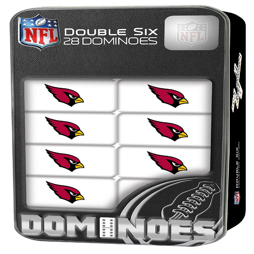 Officially Licensed NFL Arizona Cardinals 28 Piece Dominoes Game Image