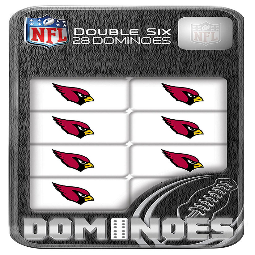 Officially Licensed NFL Arizona Cardinals 28 Piece Dominoes Game Image