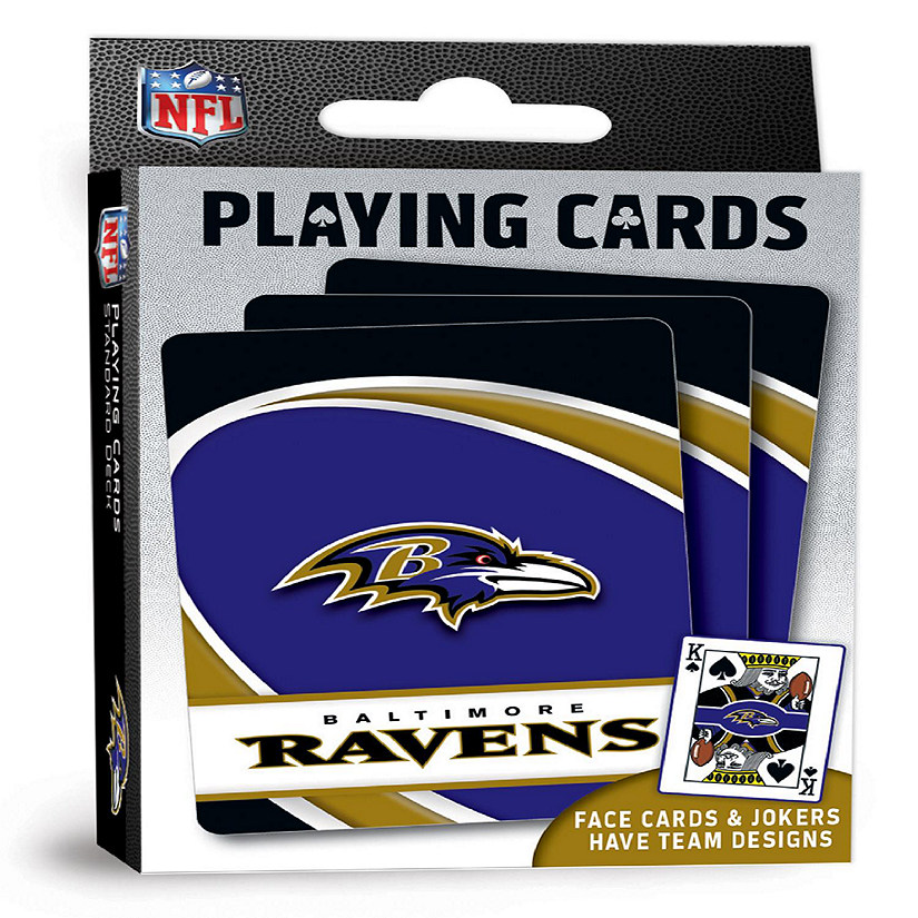 Officially Licensed NFL Baltimore Ravens Playing Cards - 54 Card Deck Image