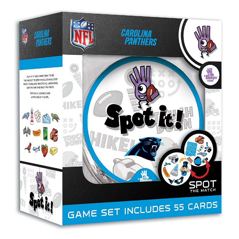 Officially licensed NFL Carolina Panthers Spot It Game Image
