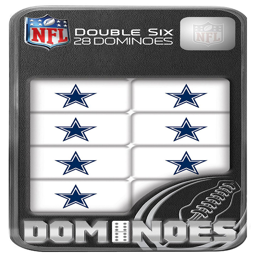 Officially Licensed NFL Dallas Cowboys 28 Piece Dominoes Game Image