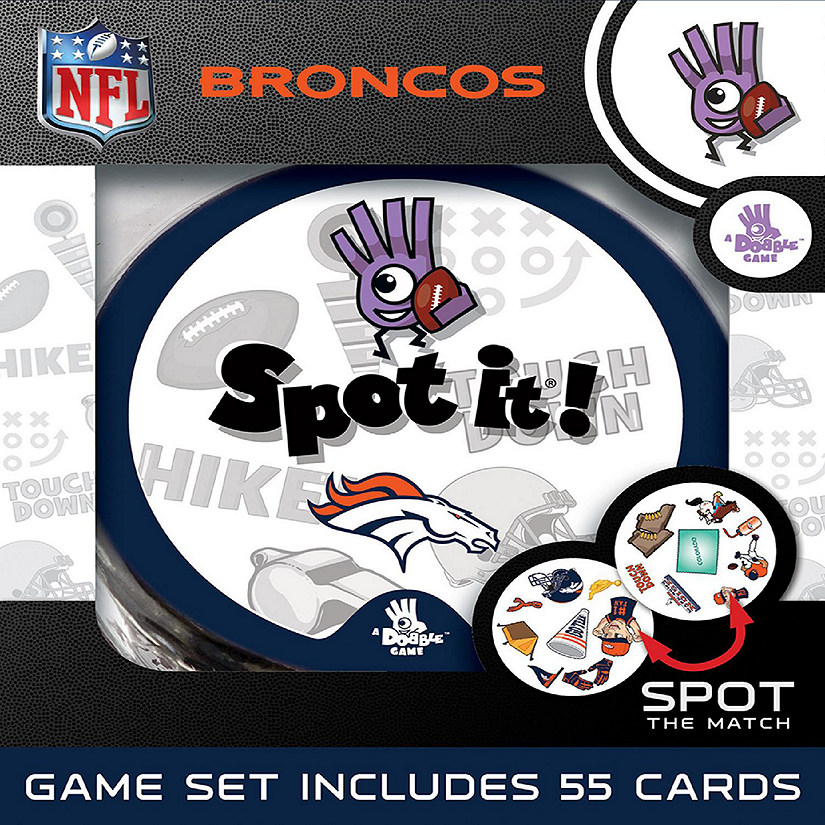 Officially licensed NFL Denver Broncos Spot It Game Image