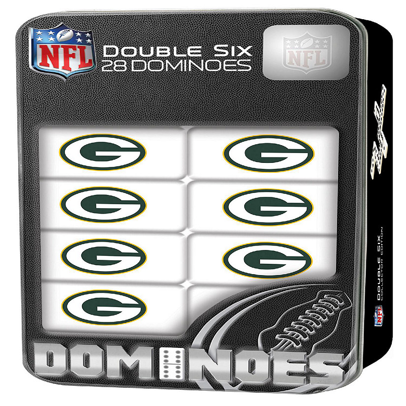Officially Licensed NFL Green Bay Packers 28 Piece Dominoes Game Image