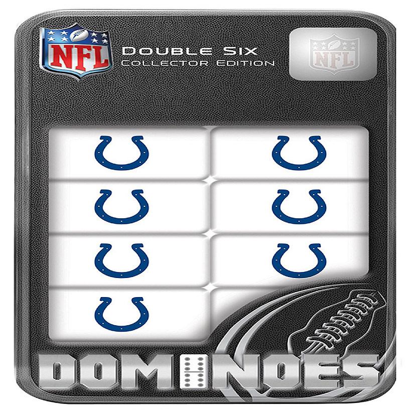 Officially Licensed NFL Indianapolis Colts 28 Piece Dominoes Game Image
