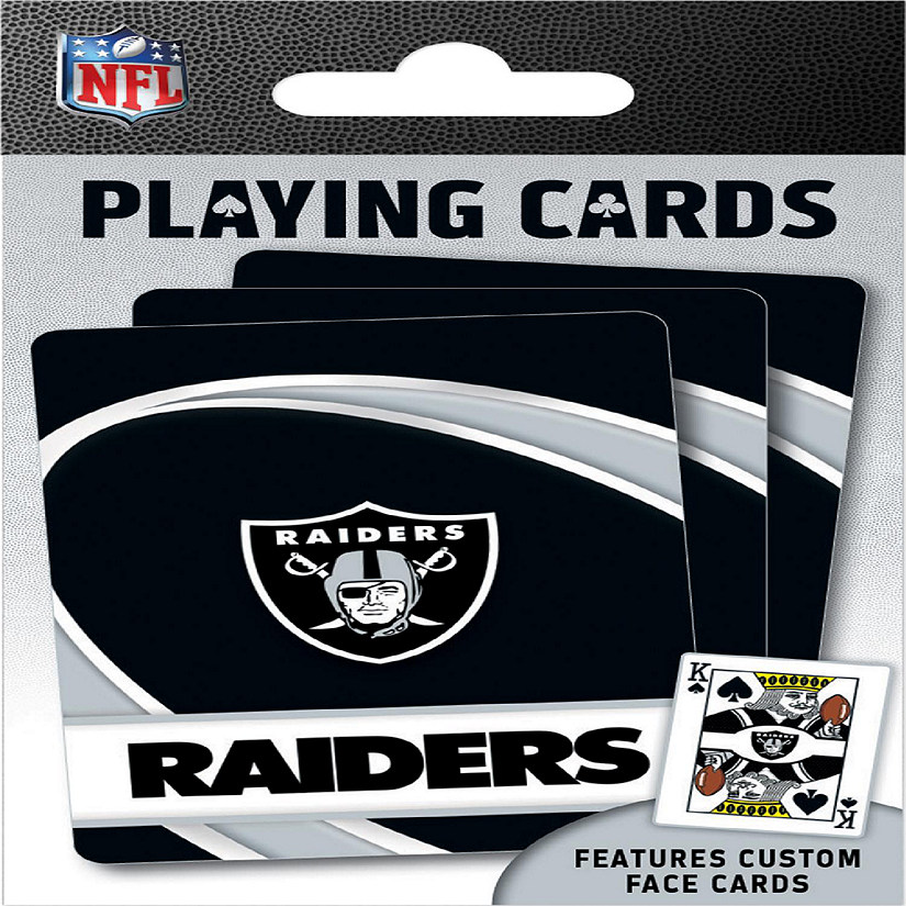 Officially Licensed NFL Las Vegas Raiders Playing Cards - 54 Card Deck Image