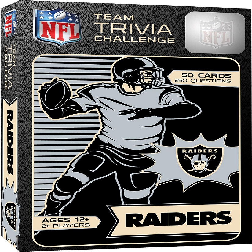 Officially Licensed NFL Las Vegas Raiders Team Trivia Game Image
