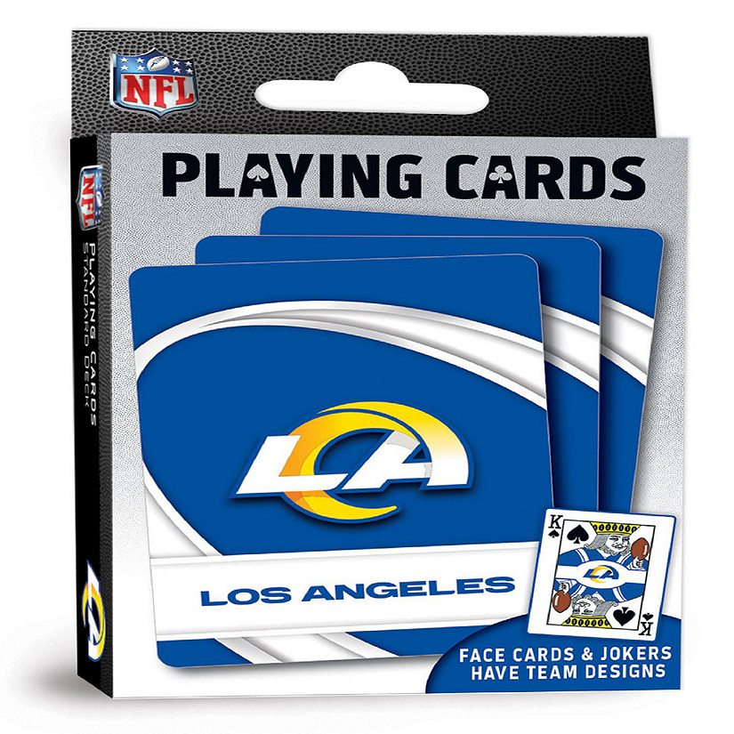 Officially Licensed NFL Los Angeles Rams Playing Cards - 54 Card Deck Image