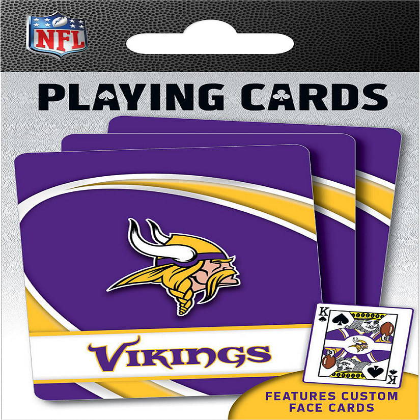 Officially Licensed NFL Minnesota Vikings Playing Cards - 54 Card Deck Image