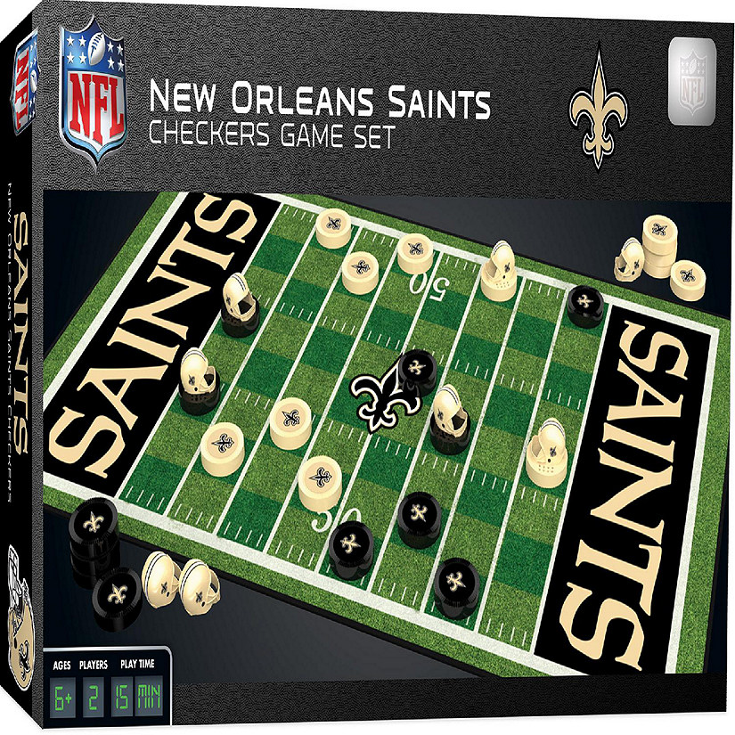 Officially licensed NFL New Orleans Saints Checkers Board Game ages 6+ Image